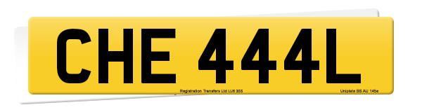 Registration number CHE 444L